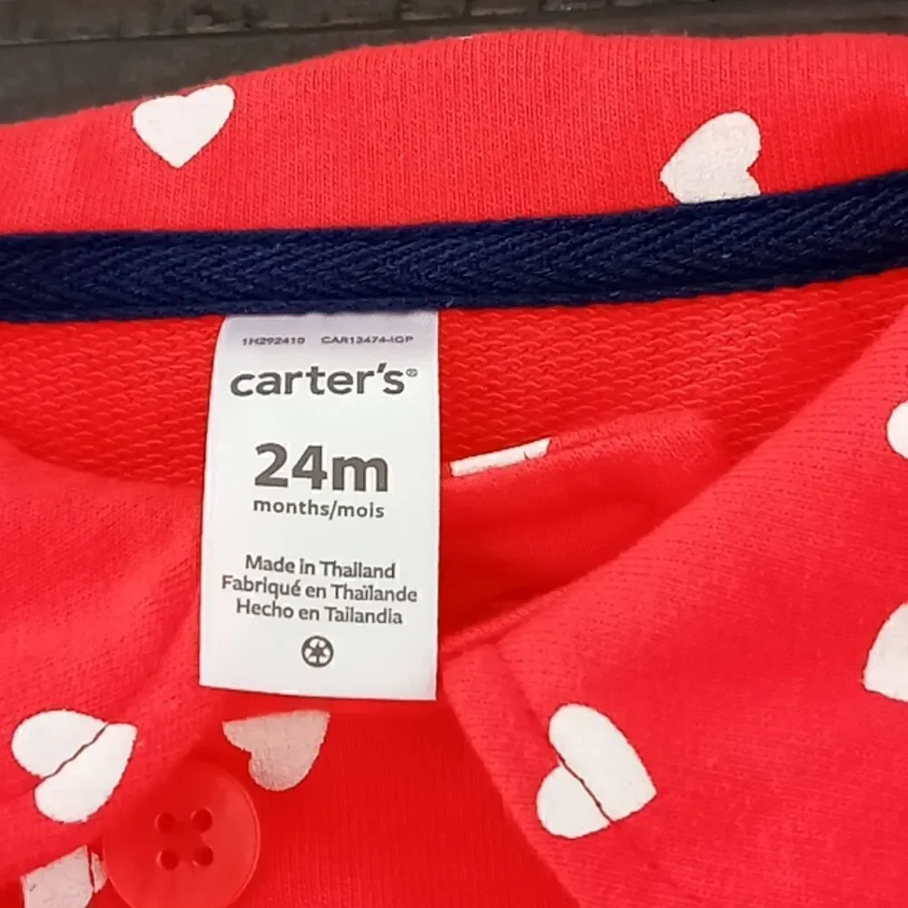 Carter's 24 months heart little girls coat